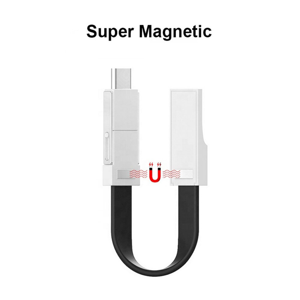 3in1chargingcable blackandwhite magnetic 2