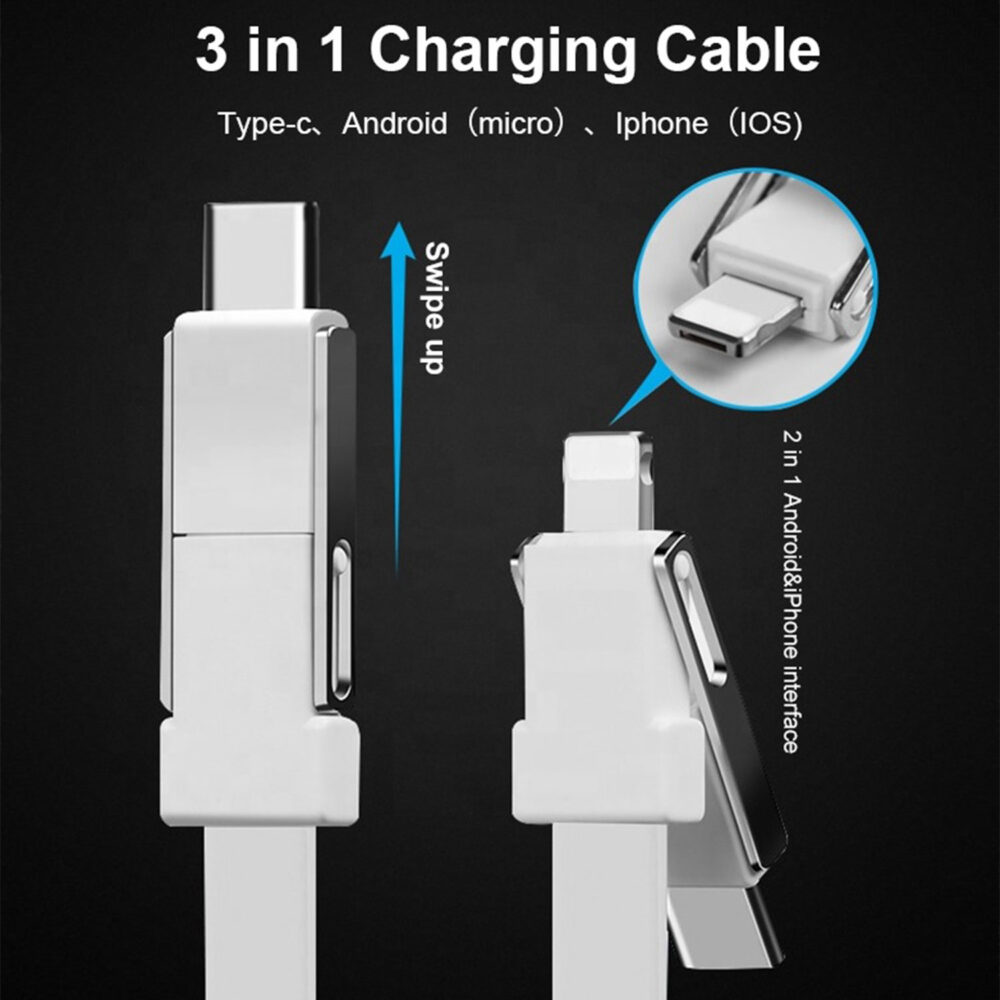 3in1chargingcable typec micro iphone 2