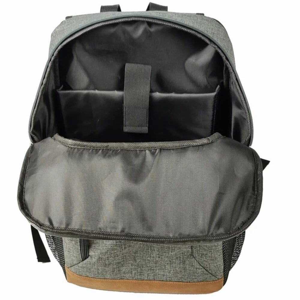 backpack gray inside