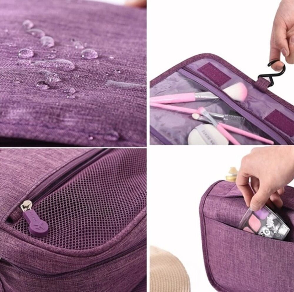toiletrybag purple material