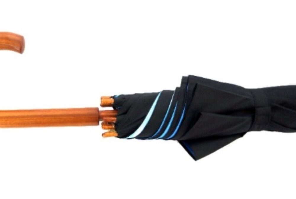 woodenumbrella black handle