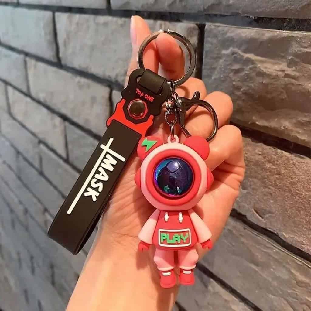 3D Astronaut Soft PVC Keychain - Royal Promo