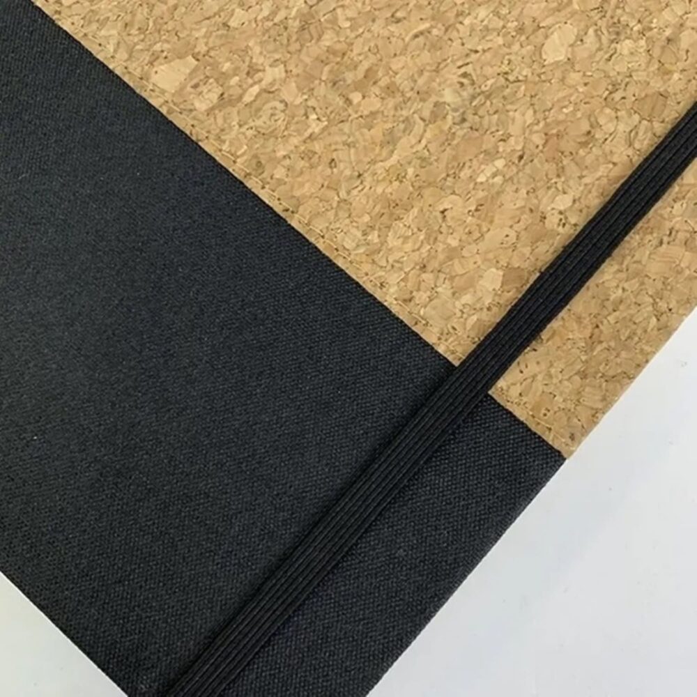 corkfabricnotebook hardcover texture