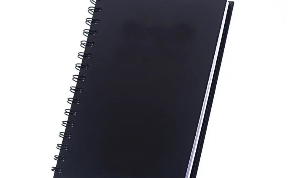 spiralhardcovernotebook black cover 1