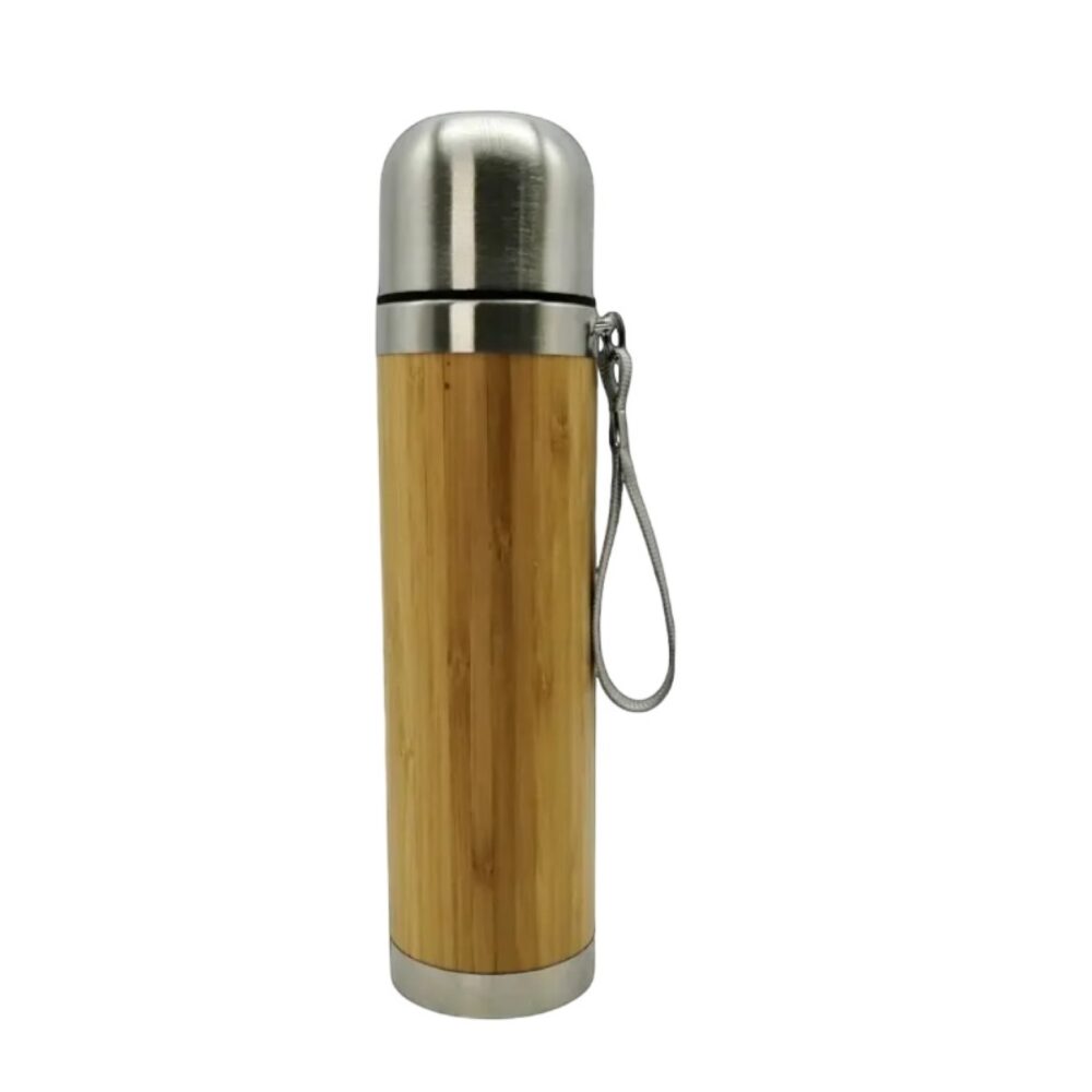 stainlesssteelflask bamboo front