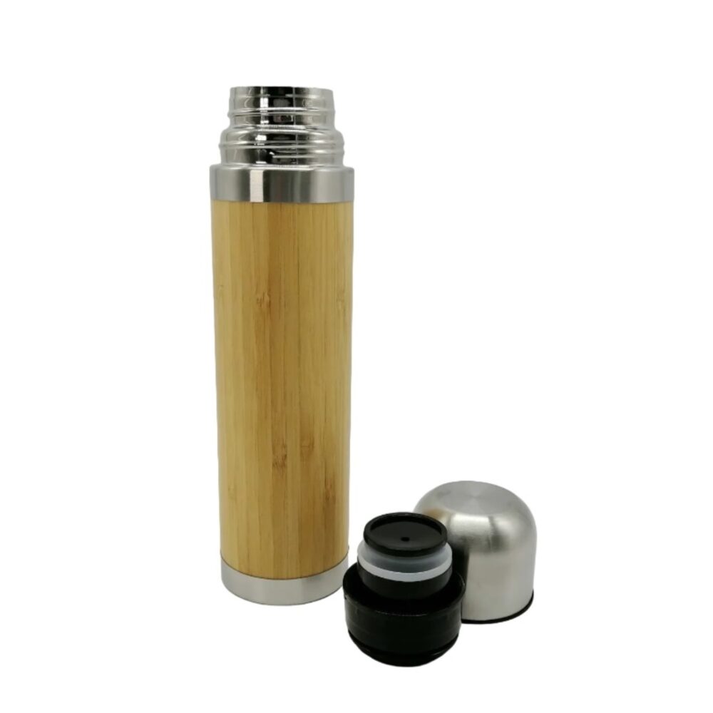 stainlesssteelflask bamboo lid
