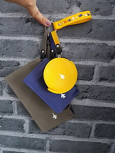 PU Pouch Set with Soft PVC Keychain
